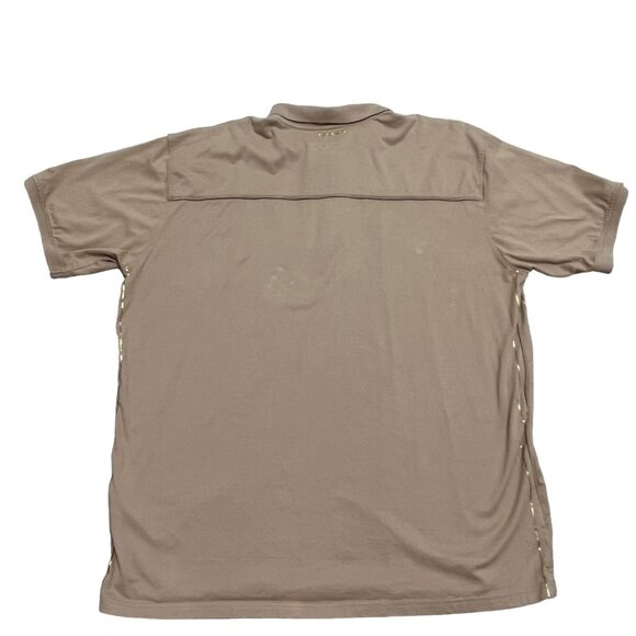 Vtg Coogi Royal Crest Polo 4XL Khaki Embroidered Cotton Y2K Chic Streetwear - Picture 2 of 16